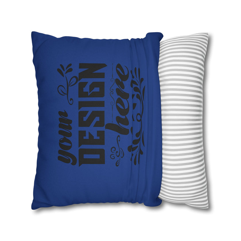 Customizable Spun Polyester Square Pillowcase Double-Sided Print Cover