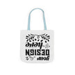 Customizable Canvas Tote Bag With 5 Color Strap Options All Over Print