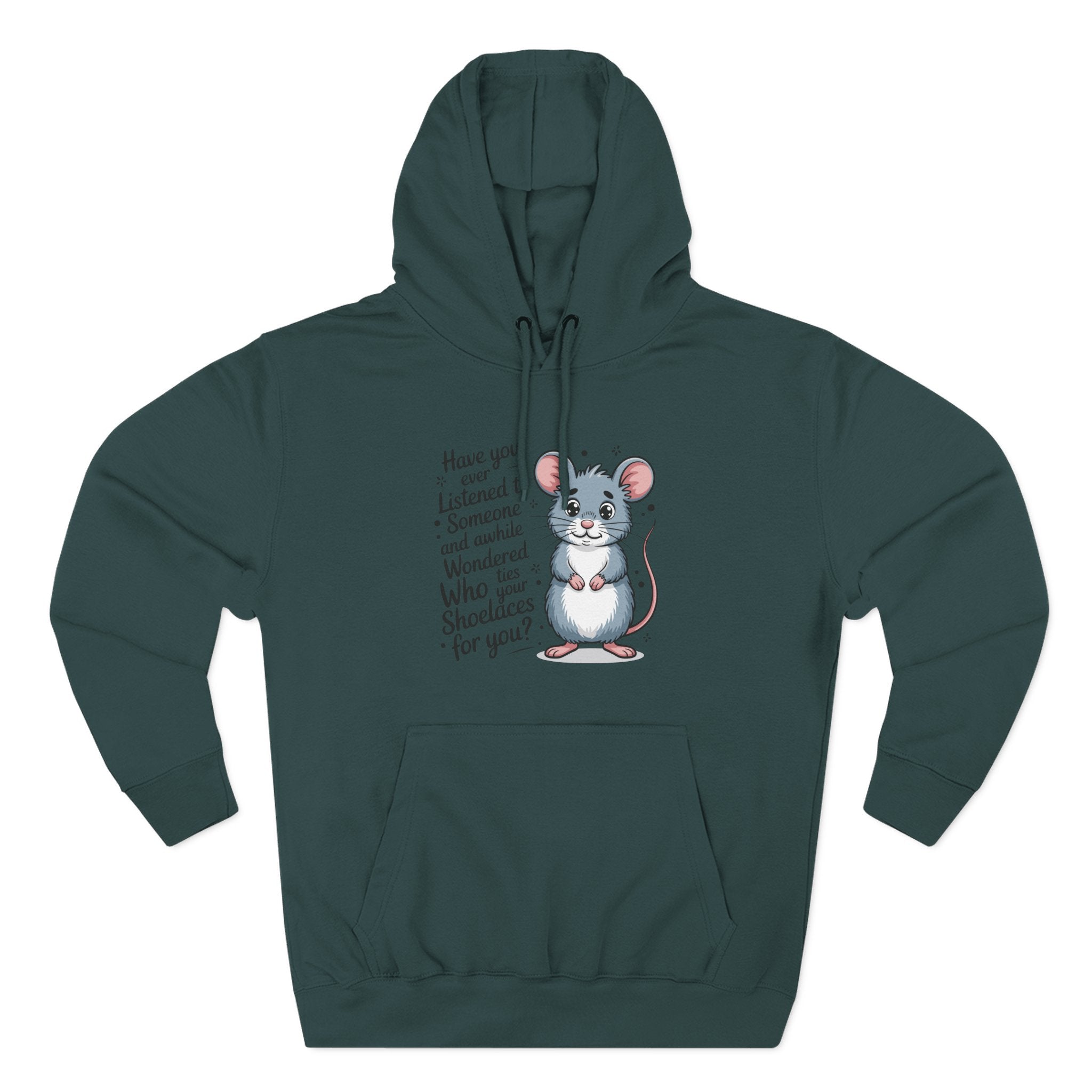 Lane Seven LS14001 Fleece Hoodie | Mouse Graphic Print