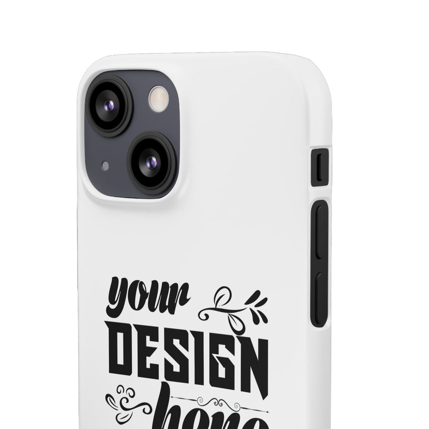 Customizable Snap Phone Case Slim Lightweight Polycarbonate Gloss Or Matte