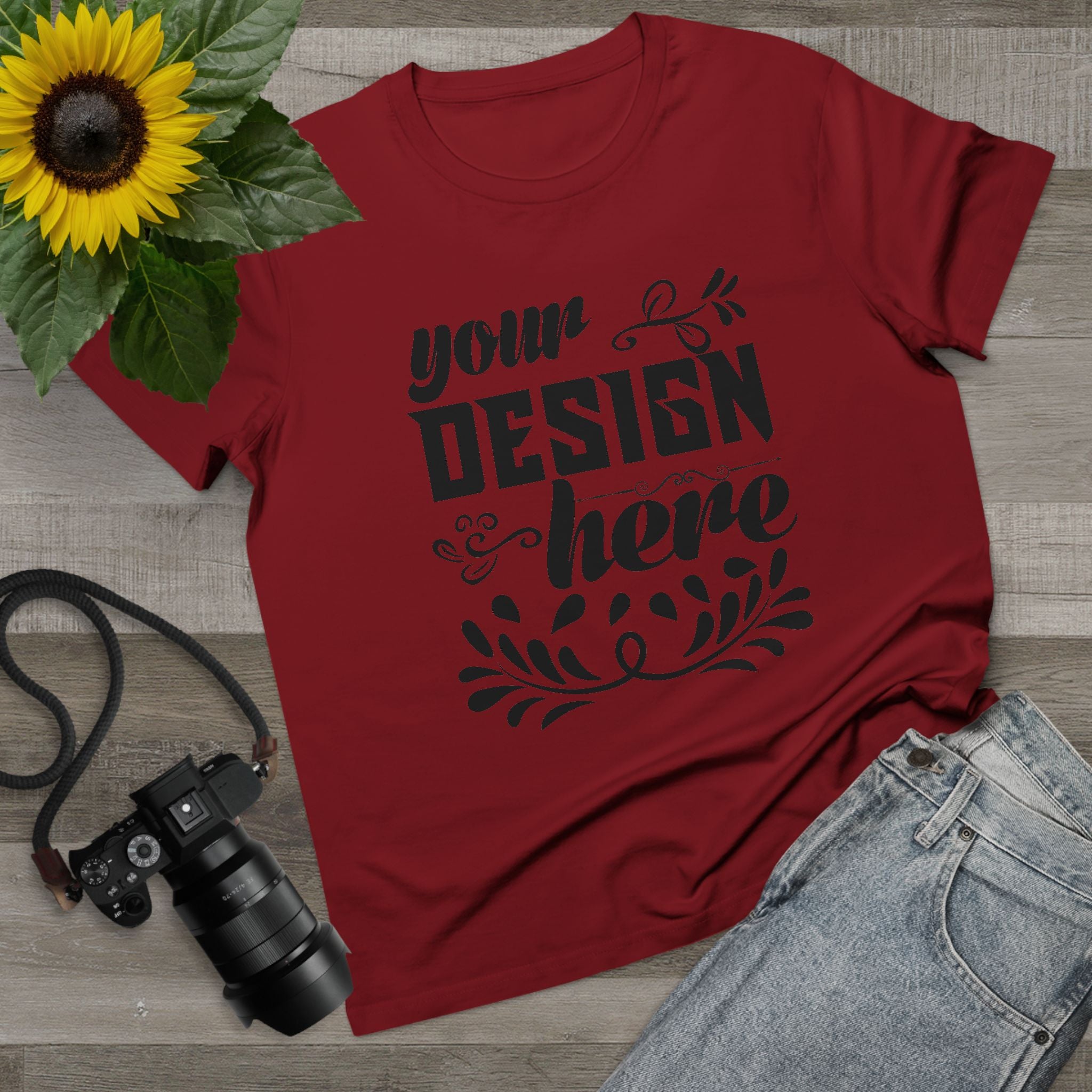 Customizable AS Colour 4001 Womens Maple Cotton T-Shirt