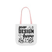 Customizable Canvas Tote Bag With 5 Color Strap Options All Over Print
