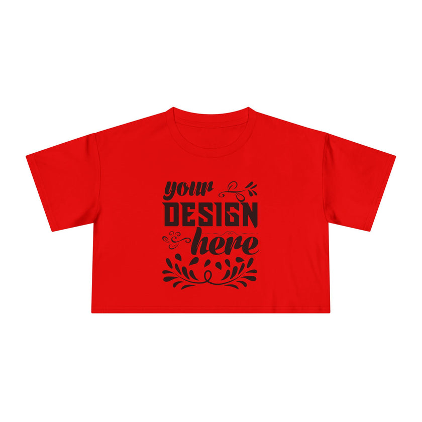 Customizable AS Colour 4062 Womens Crop Tee Dropped Shoulder