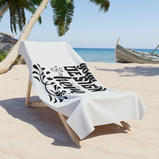 Customizable Beach Towel Polyester Cotton One Sided Print Two Sizes