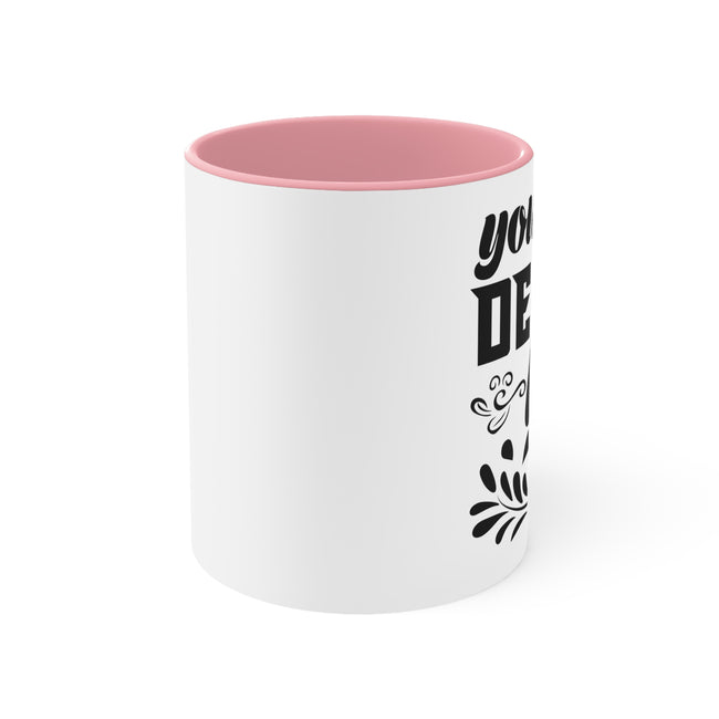 Customizable Accent Ceramic Mug 11oz 15oz Colored Interior and Handle
