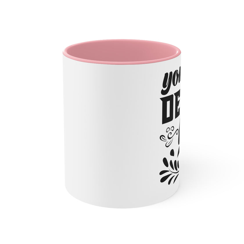 Customizable Accent Ceramic Mug 11oz 15oz Colored Interior and Handle