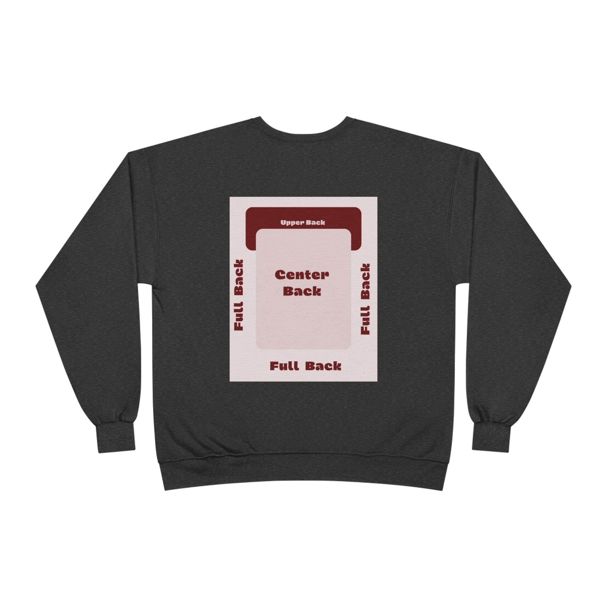 Customizable Unisex Hanes P160 EcoSmart Crewneck Sweatshirt Custom Print