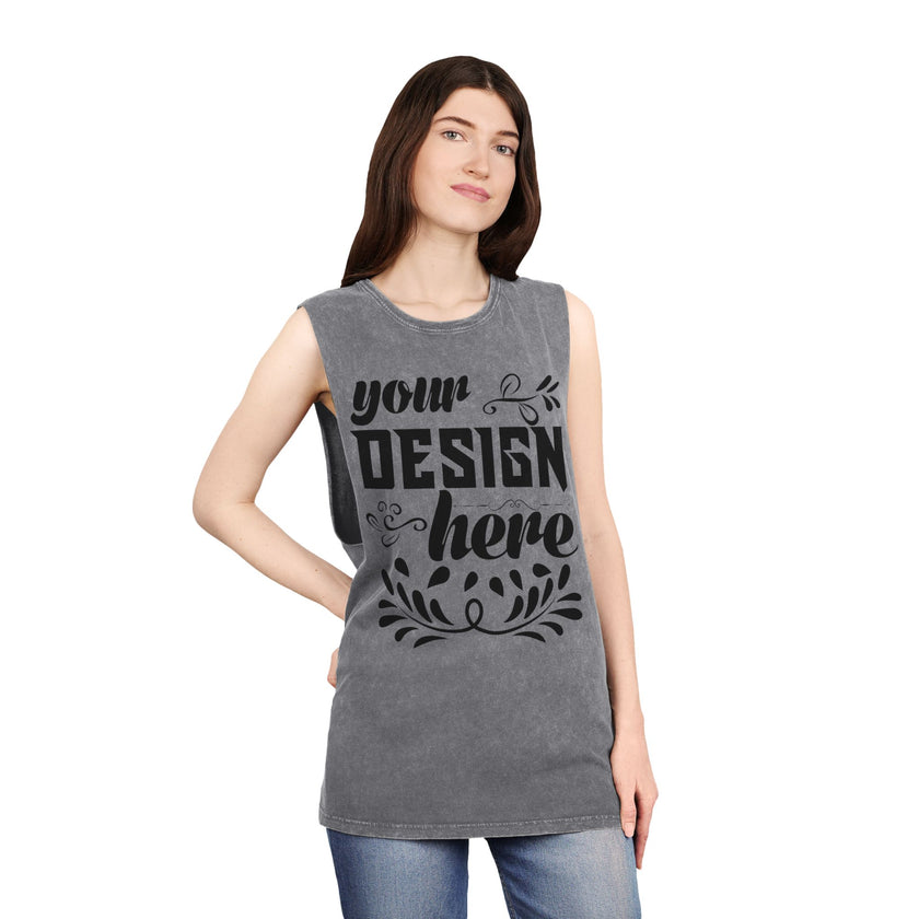 Customizable AS Colour 5039 Unisex Stonewash Tank Top