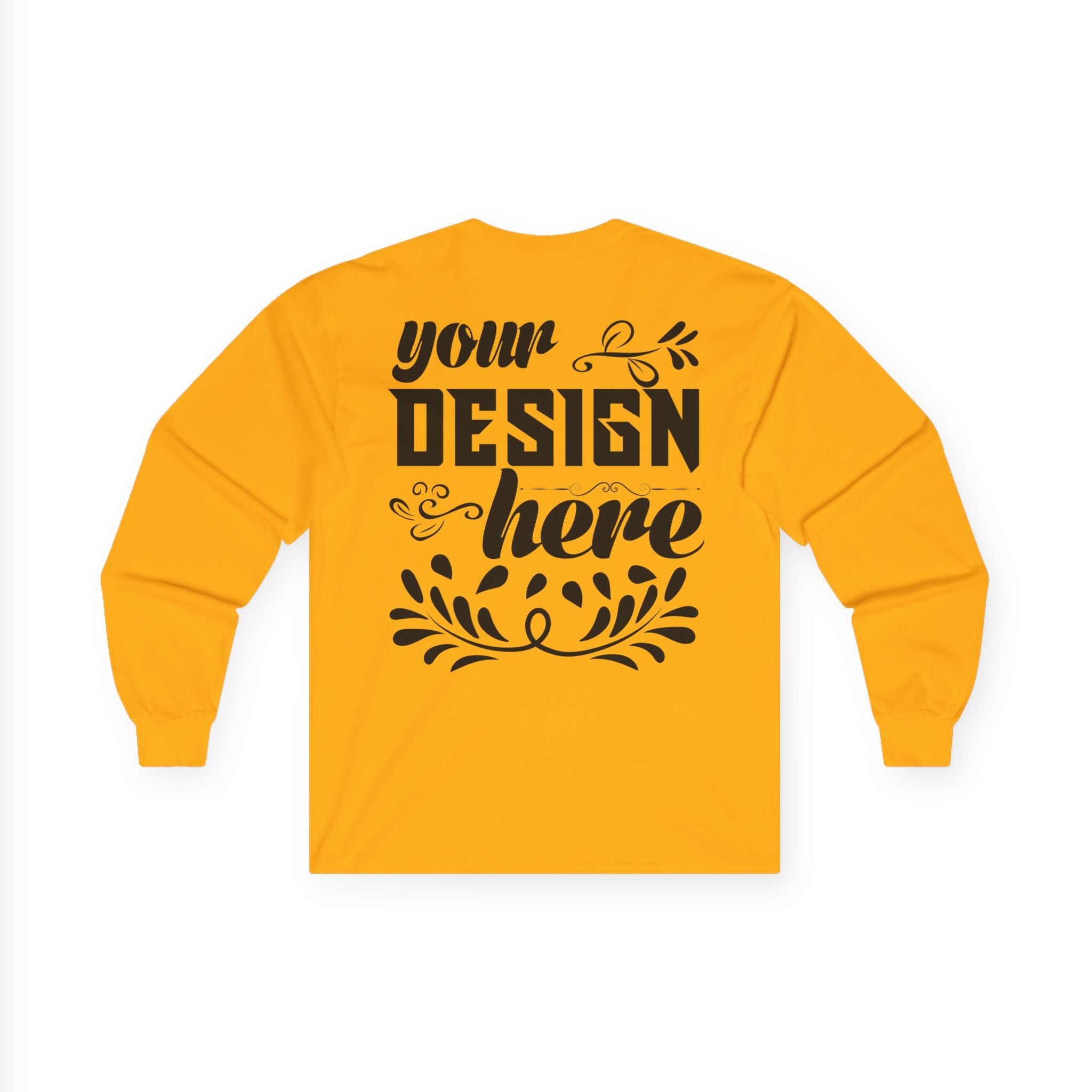 Customizable Gildan 2400 Unisex Ultra Cotton Long Sleeve Tee Classic Fit