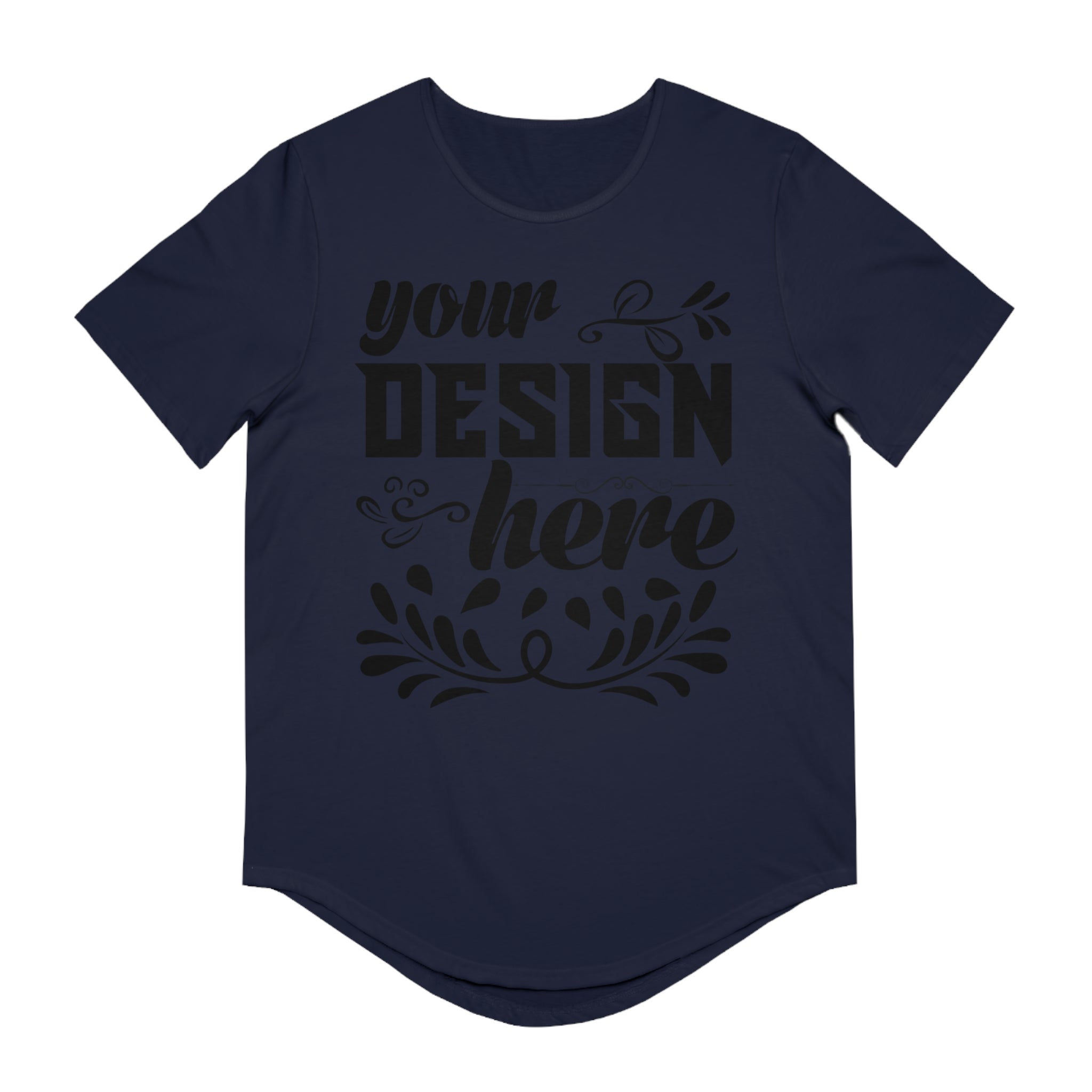 Customizable Bella+Canvas 3003 Mens Jersey Curved Hem Tee