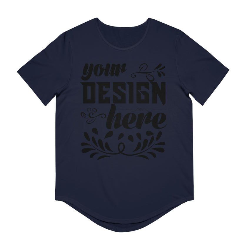 Customizable Bella+Canvas 3003 Mens Jersey Curved Hem Tee