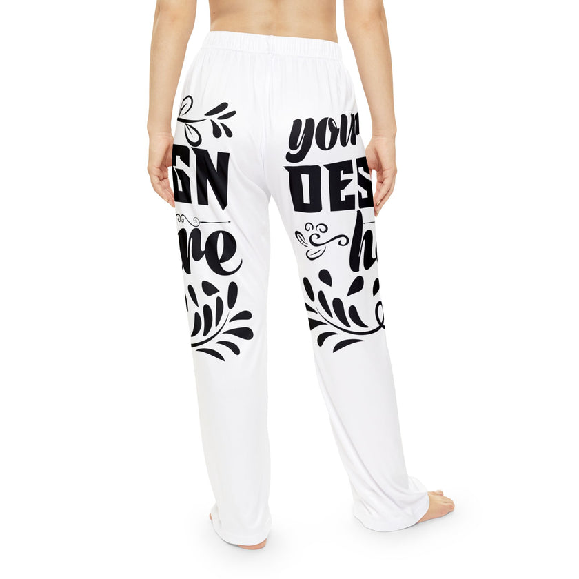 Customizable Womens Pajama Pants All Over Print Light Brushed Polyester