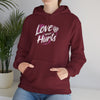 Gildan 18500 Unisex  Hooded Sweatshirt | Love Never Hurts Graphic Print