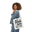 Customizable Canvas Tote Bag With 5 Color Strap Options All Over Print
