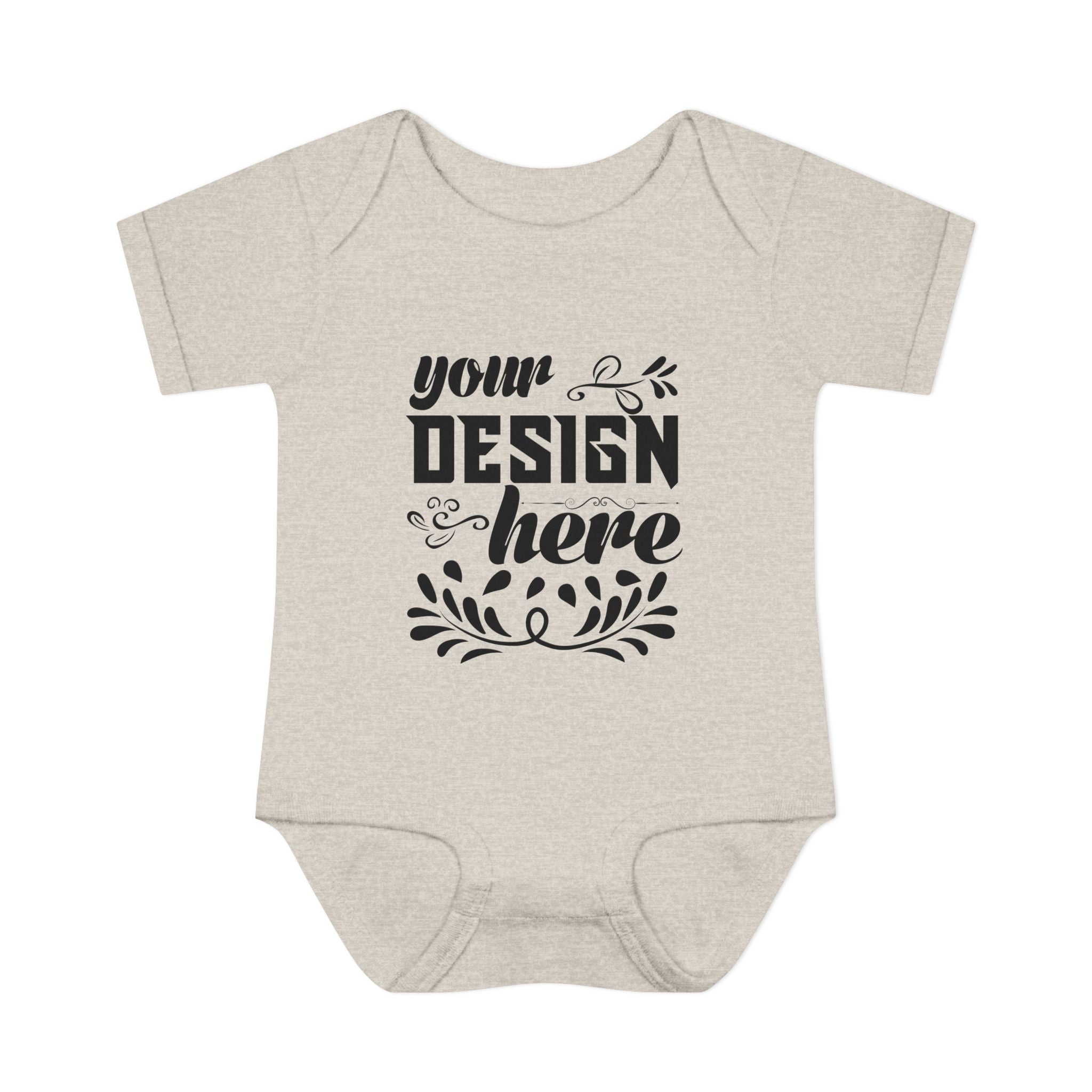 Customizable Infant Baby Rib Bodysuit Rabbit Skins 4400 Unisex