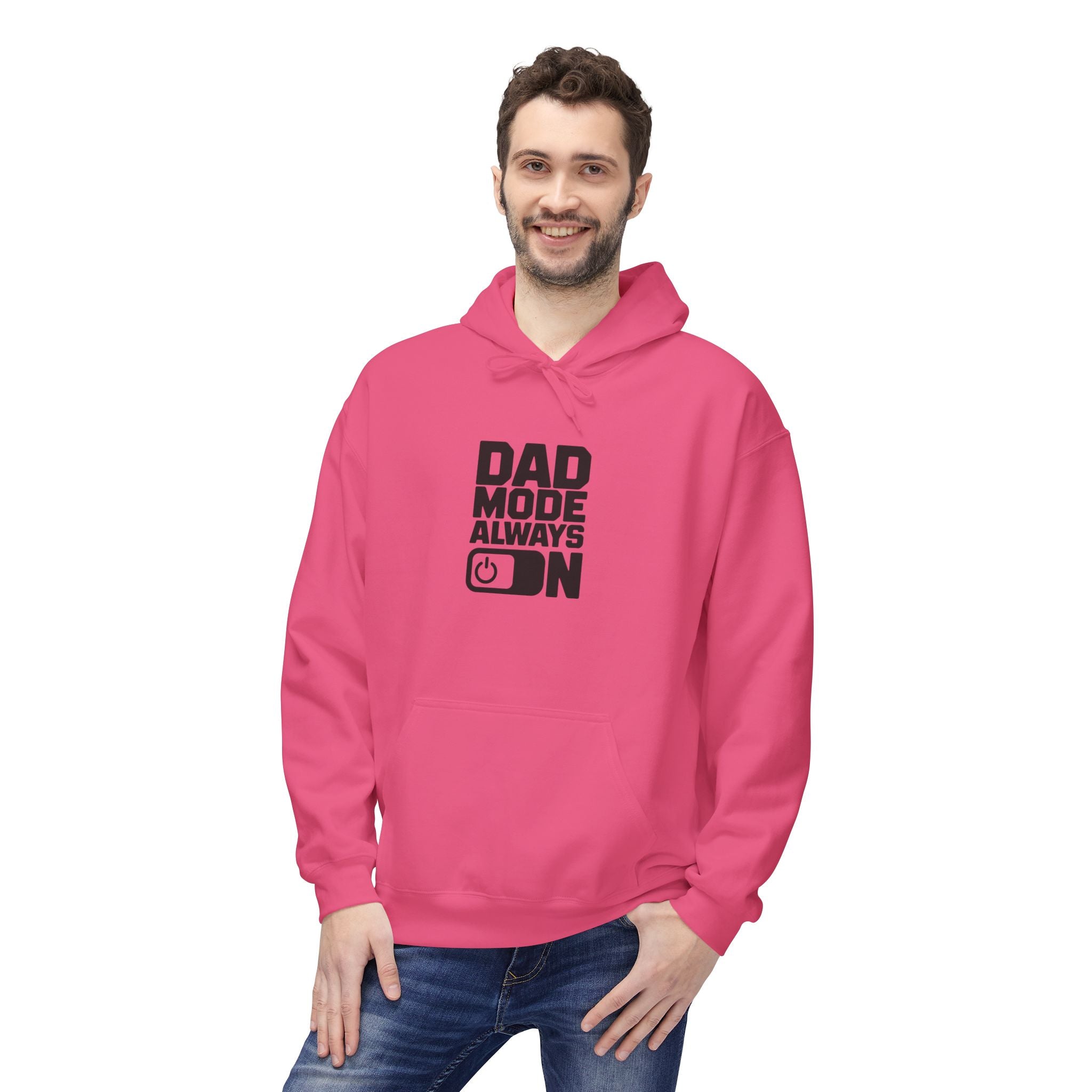 Gildan SF500 Fleece Hoodie | Dad Mode Always On Graphic Print