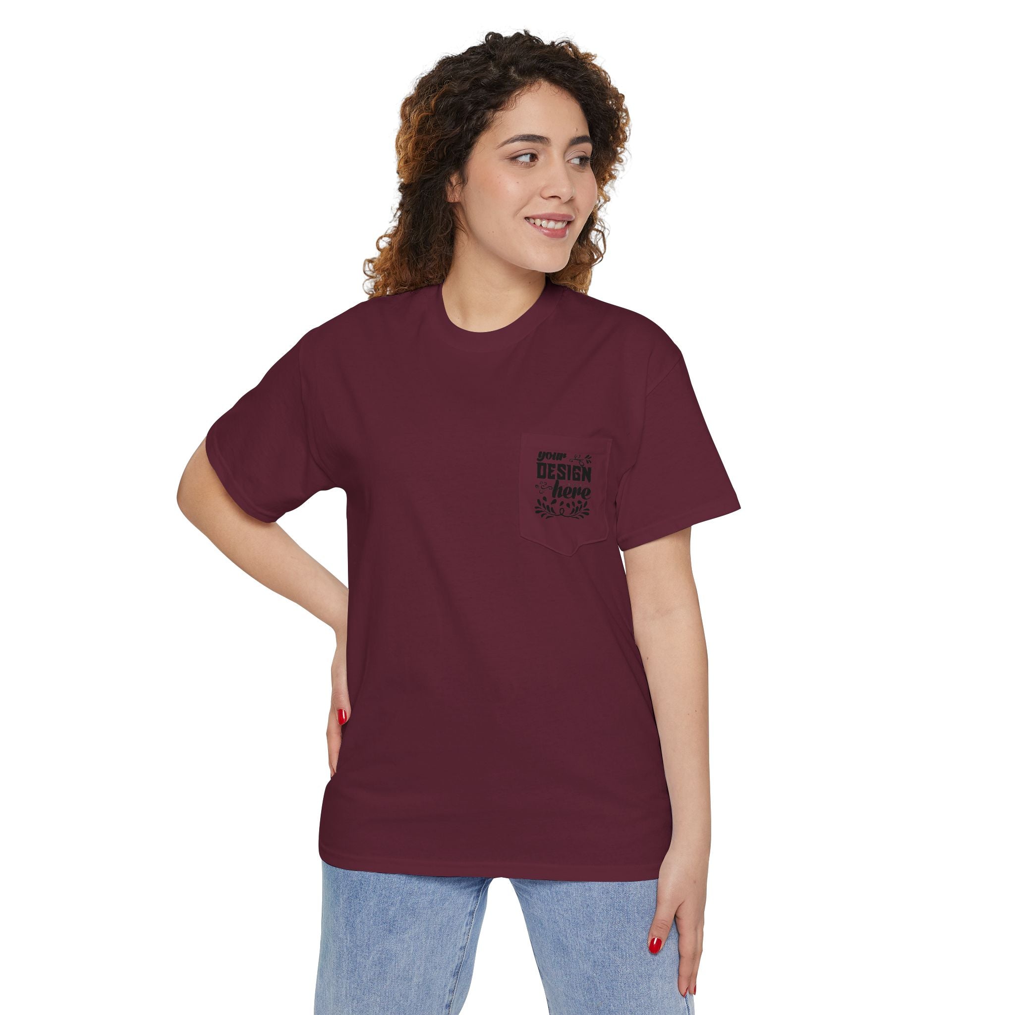 Customizable Gildan 5300 Unisex Heavy Cotton Pocket T-Shirt