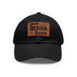 Customizable ValuCap VC300A Dad Hat with Faux Leather Patch Rectangle