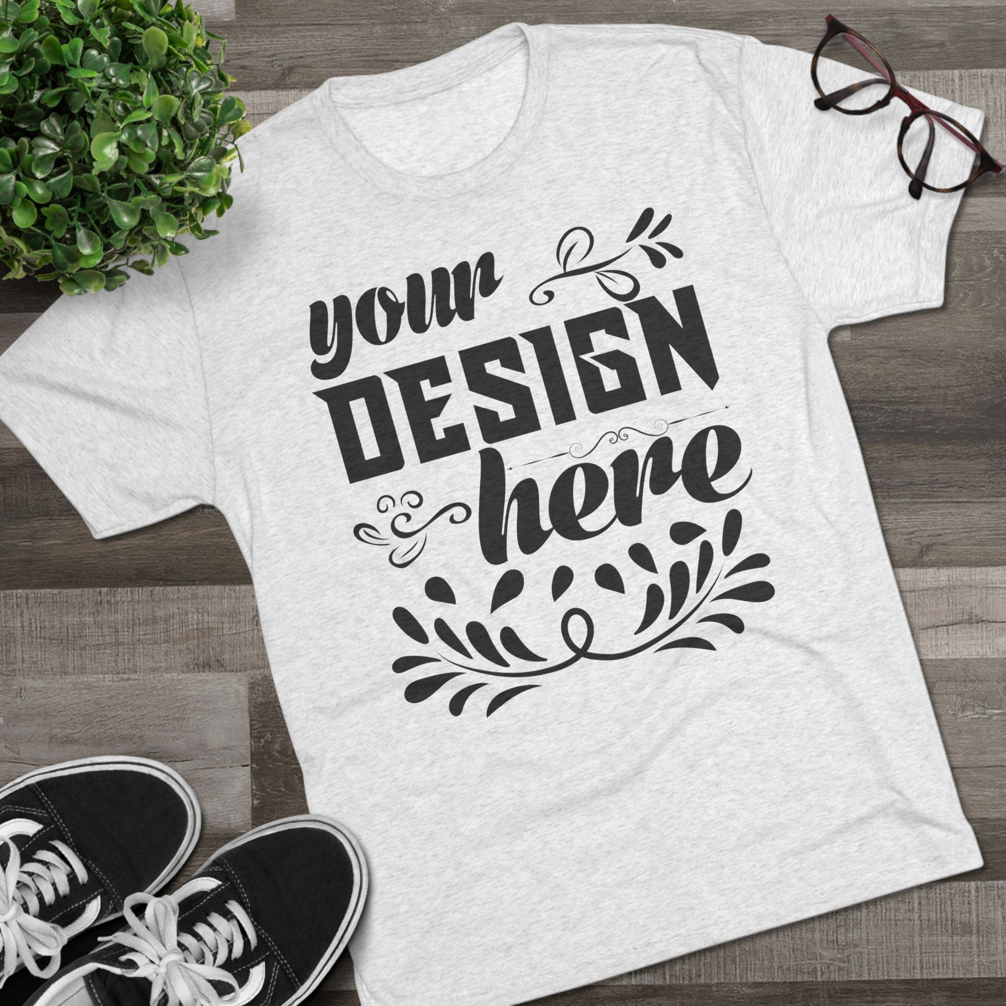 Customizable Next Level 6010 Unisex Tri-Blend Crew Neck T-Shirt