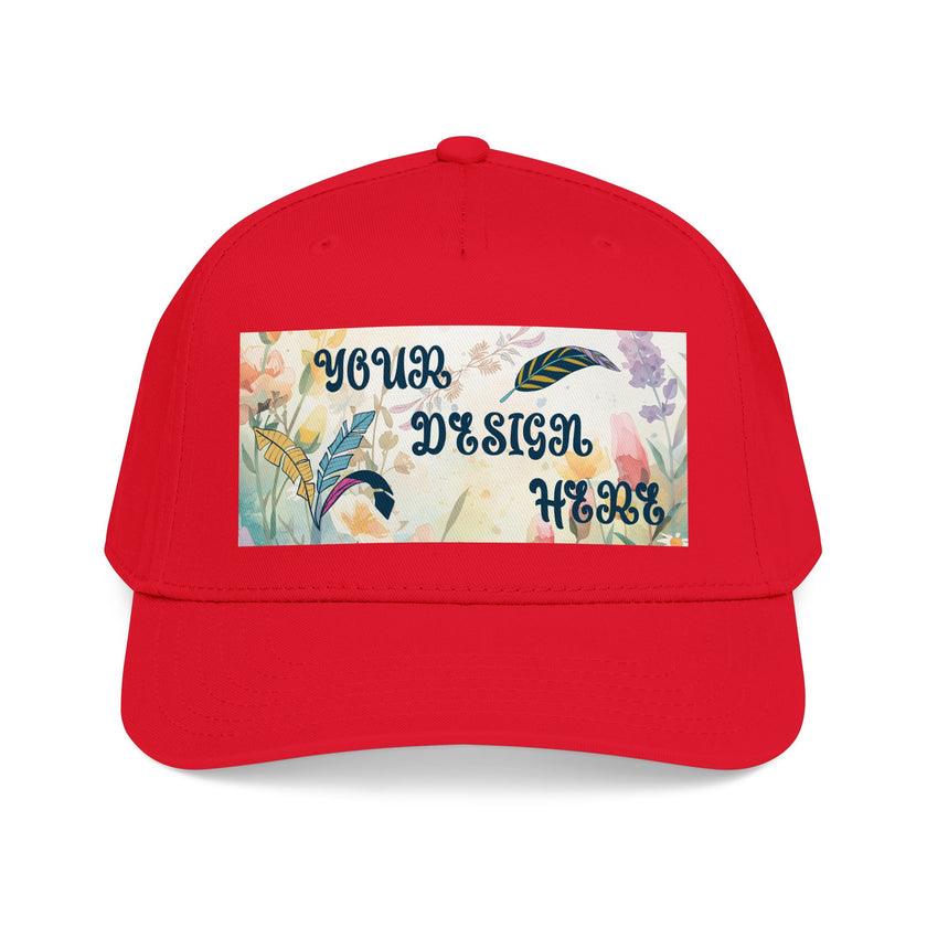 Customizable OTTO 31-069 Mid Profile 5 Panel Baseball Cap