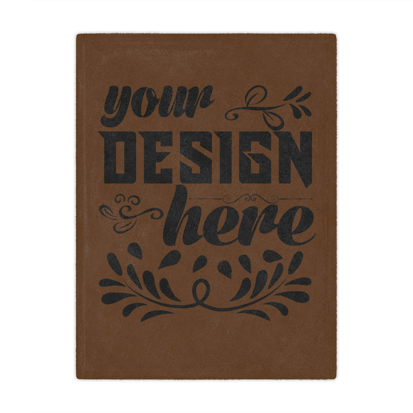 Customizable Minky Blanket 100% Polyester Microfiber Fleece 3 Sizes