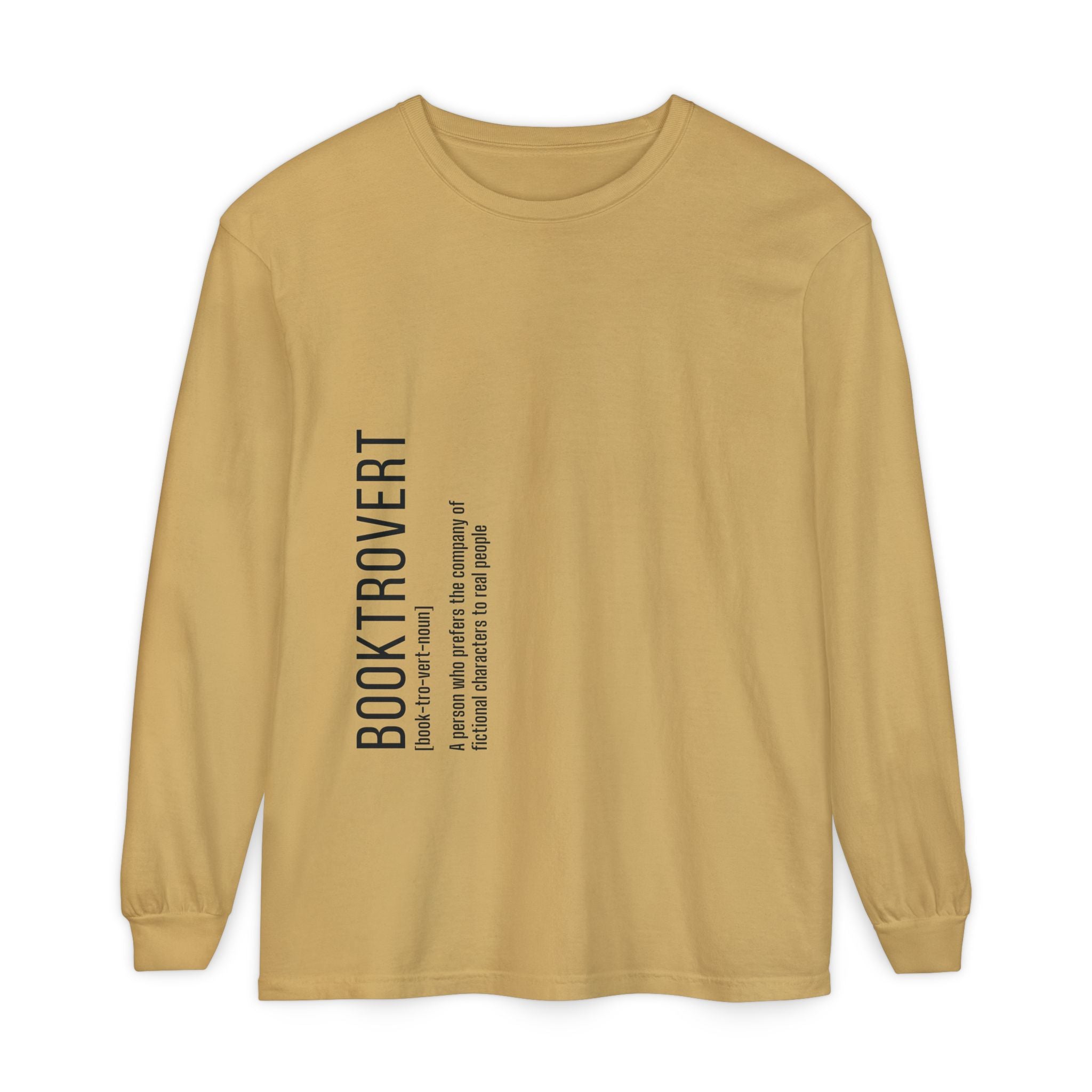 Comfort Colors 6014 Unisex  Long Sleeve T-Shirt | Booktrovert Graphic Print