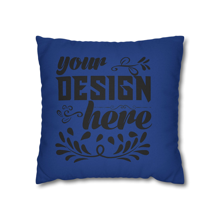 Customizable Spun Polyester Square Pillowcase Double-Sided Print Cover