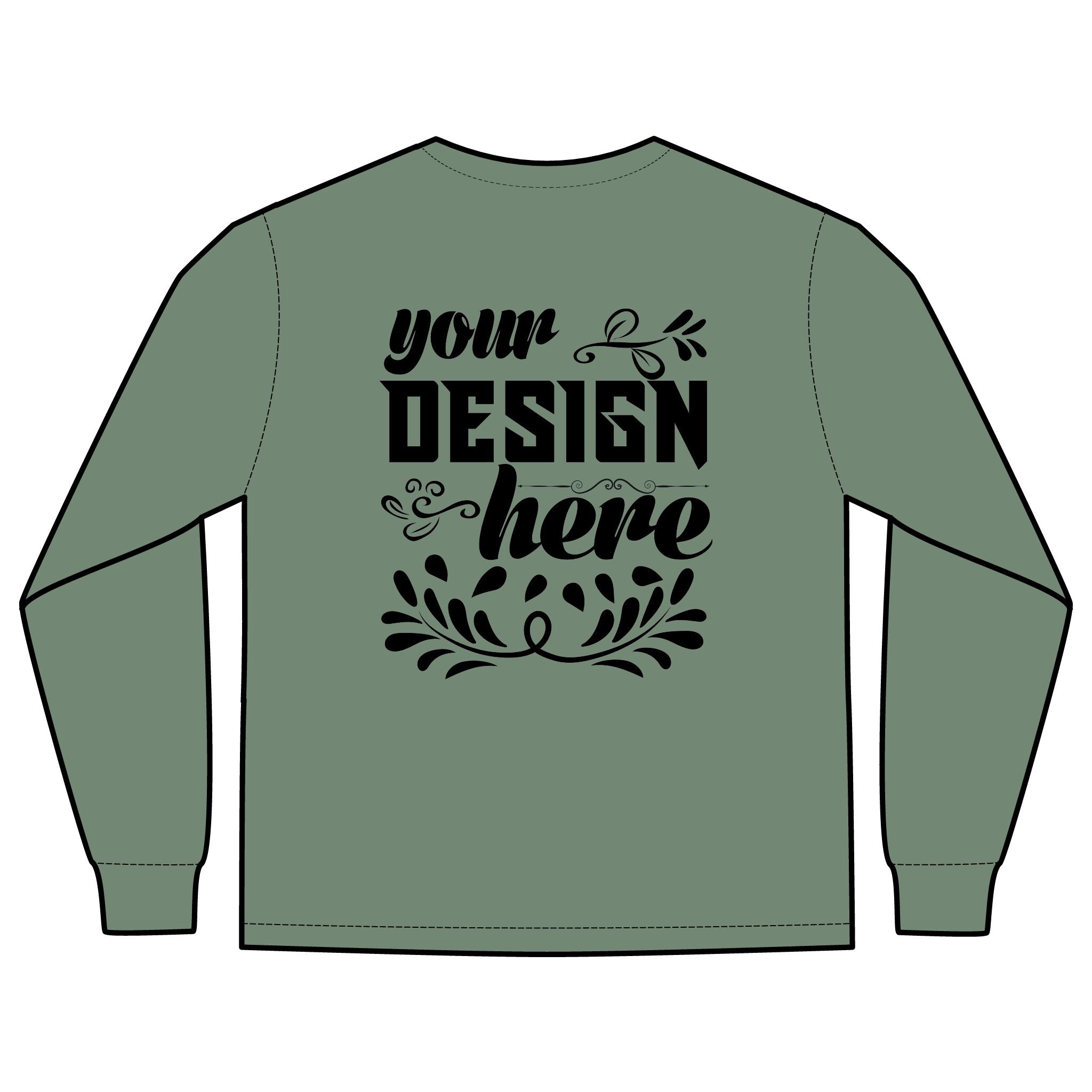 Customizable Comfort Colors 4410 Unisex Heavyweight Long Sleeve Pocket Tee