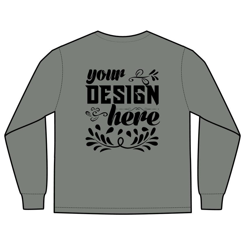 Customizable Comfort Colors 4410 Unisex Heavyweight Long Sleeve Pocket Tee