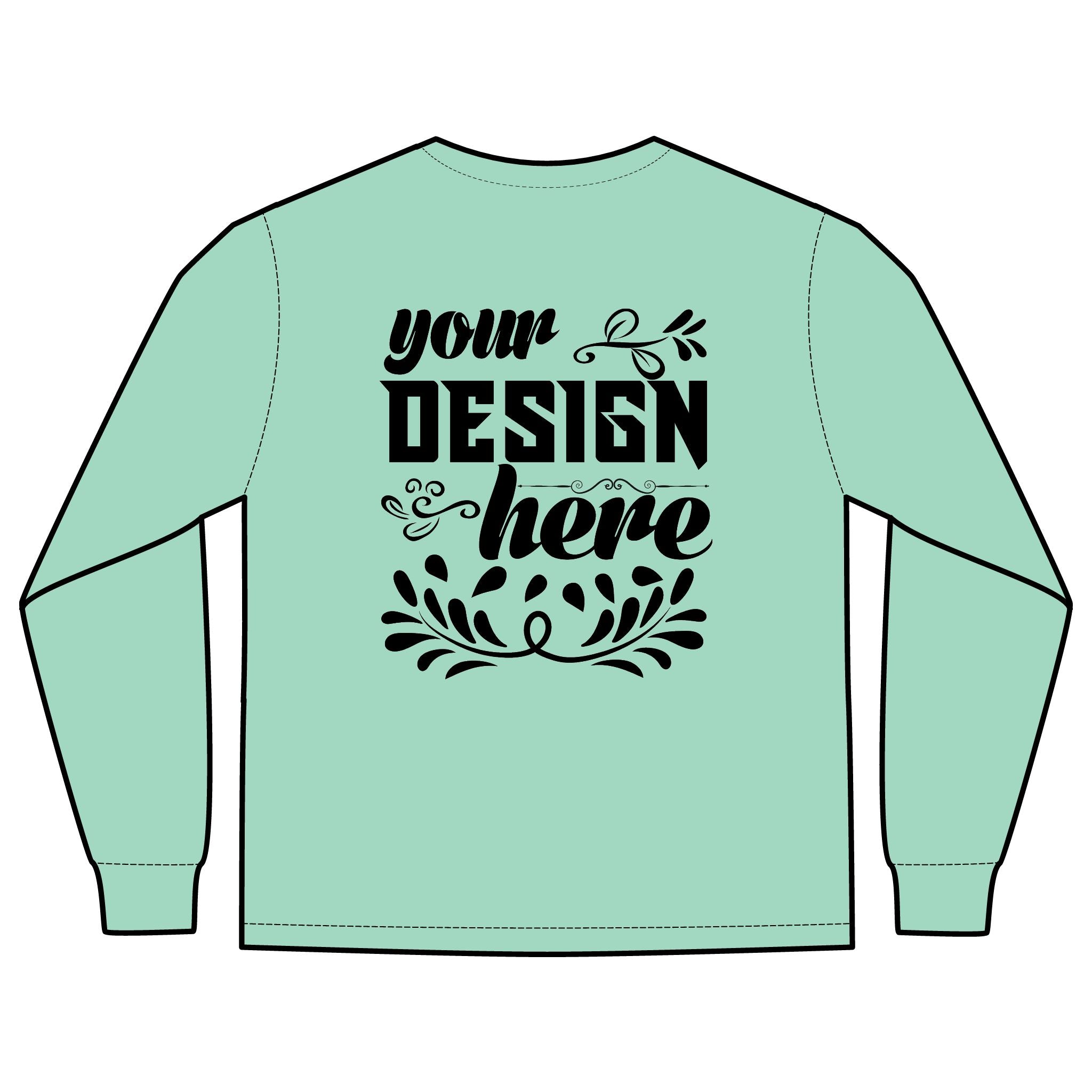 Customizable Comfort Colors 4410 Unisex Heavyweight Long Sleeve Pocket Tee