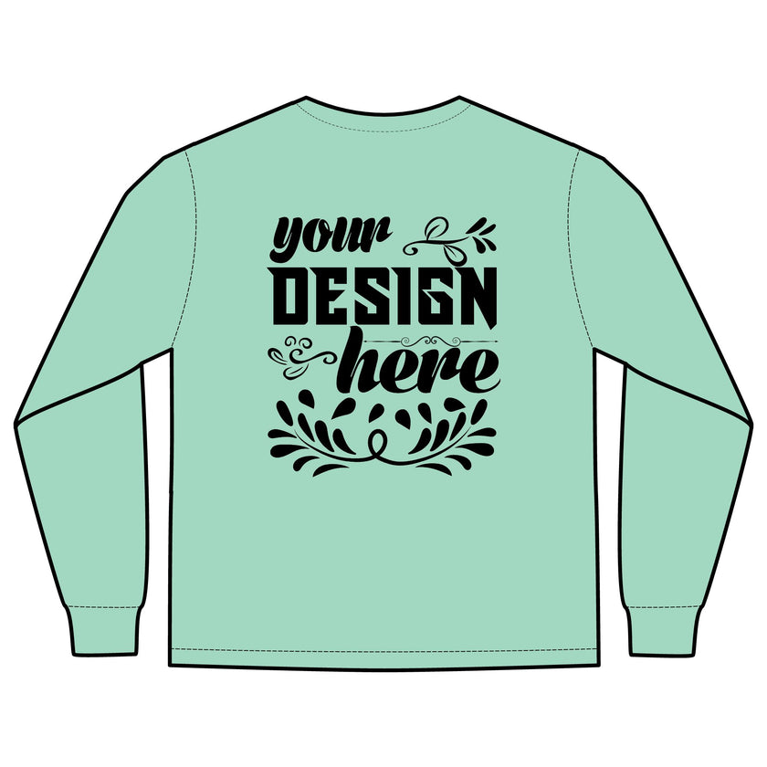 Customizable Comfort Colors 4410 Unisex Heavyweight Long Sleeve Pocket Tee