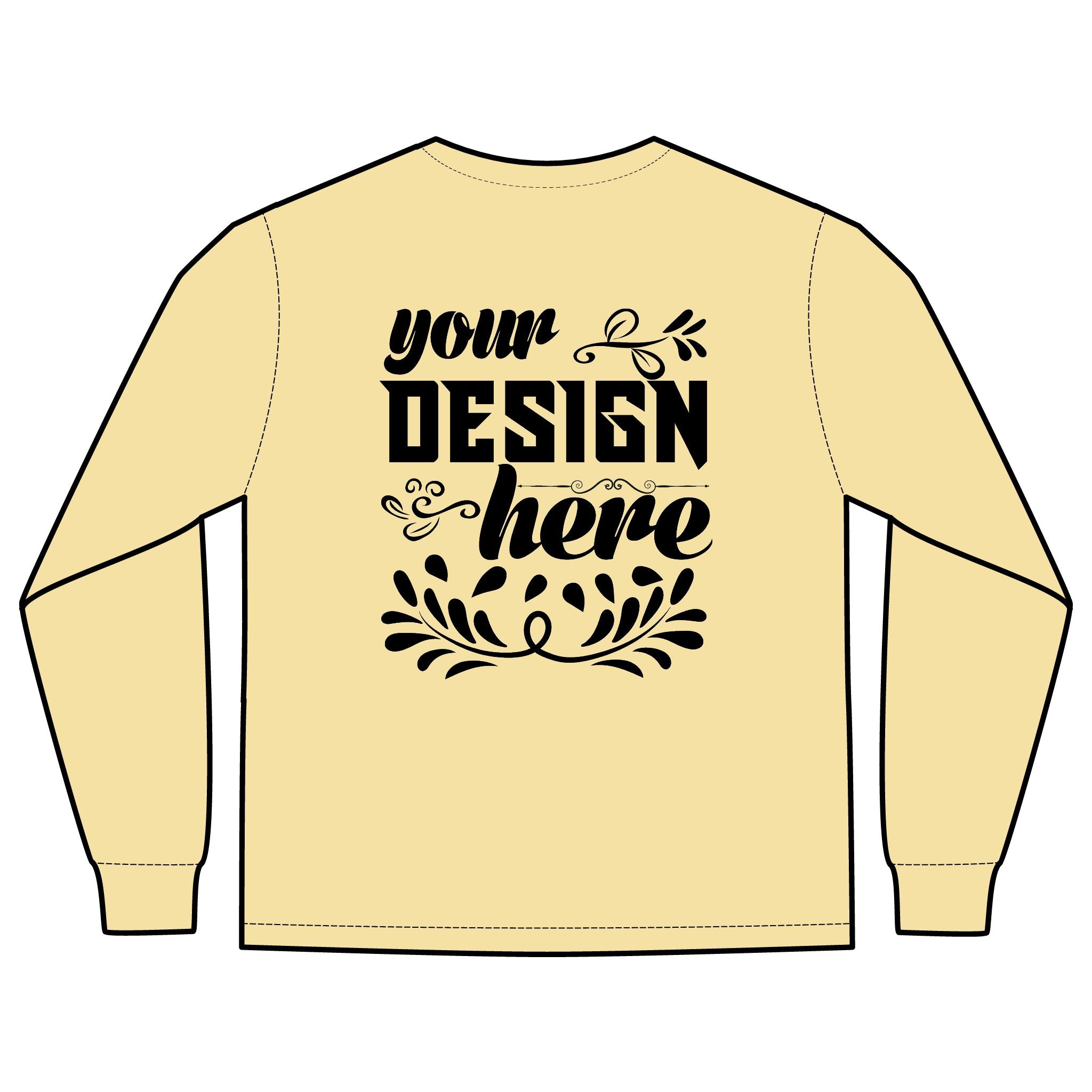 Customizable Comfort Colors 4410 Unisex Heavyweight Long Sleeve Pocket Tee