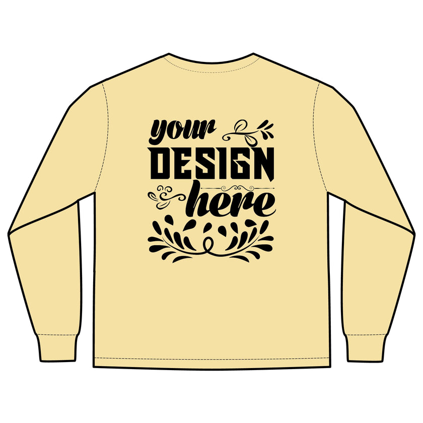 Customizable Comfort Colors 4410 Unisex Heavyweight Long Sleeve Pocket Tee