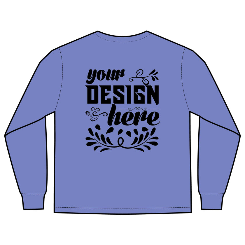 Customizable Comfort Colors 4410 Unisex Heavyweight Long Sleeve Pocket Tee