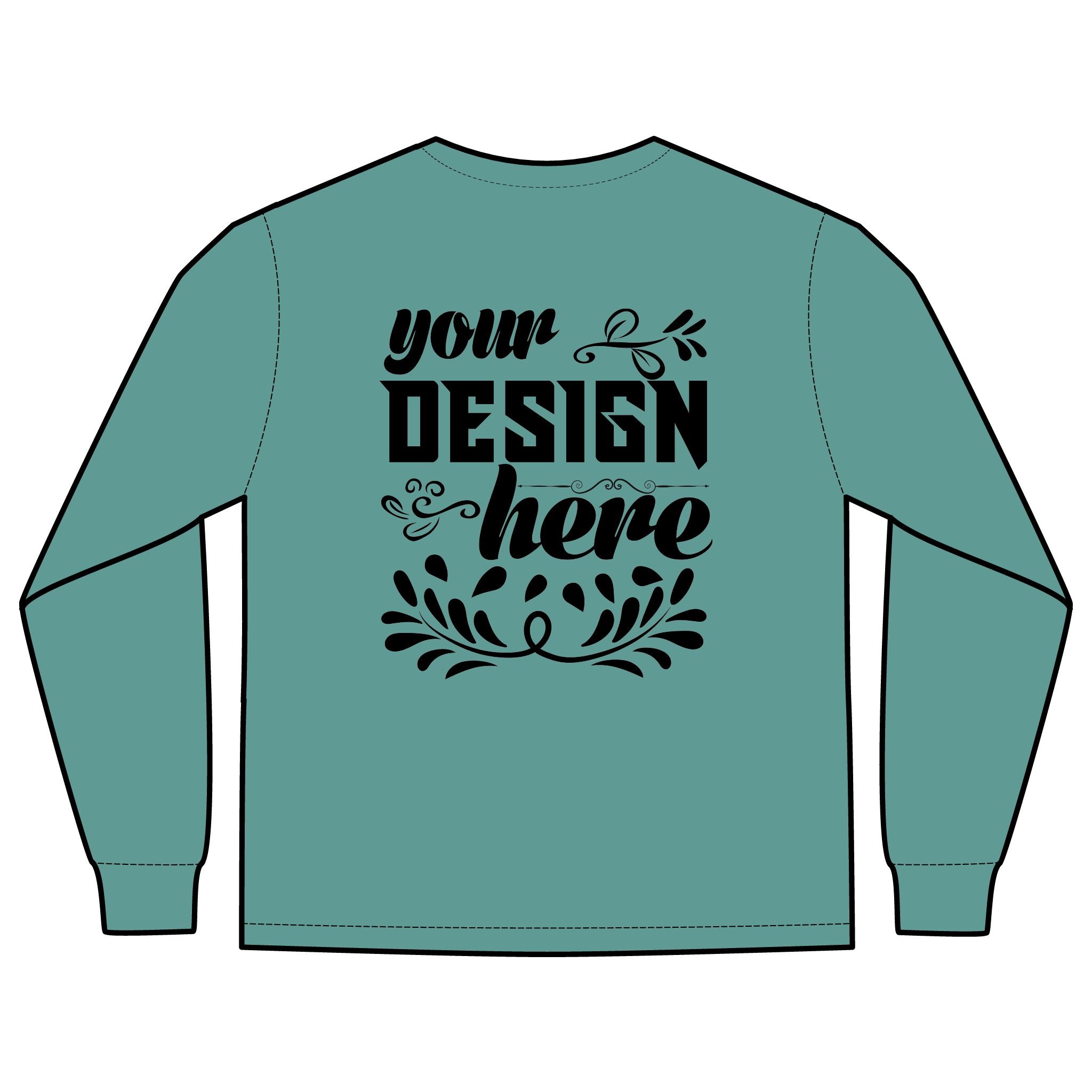 Customizable Comfort Colors 4410 Unisex Heavyweight Long Sleeve Pocket Tee