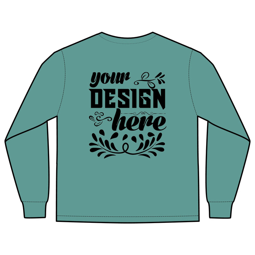 Customizable Comfort Colors 4410 Unisex Heavyweight Long Sleeve Pocket Tee