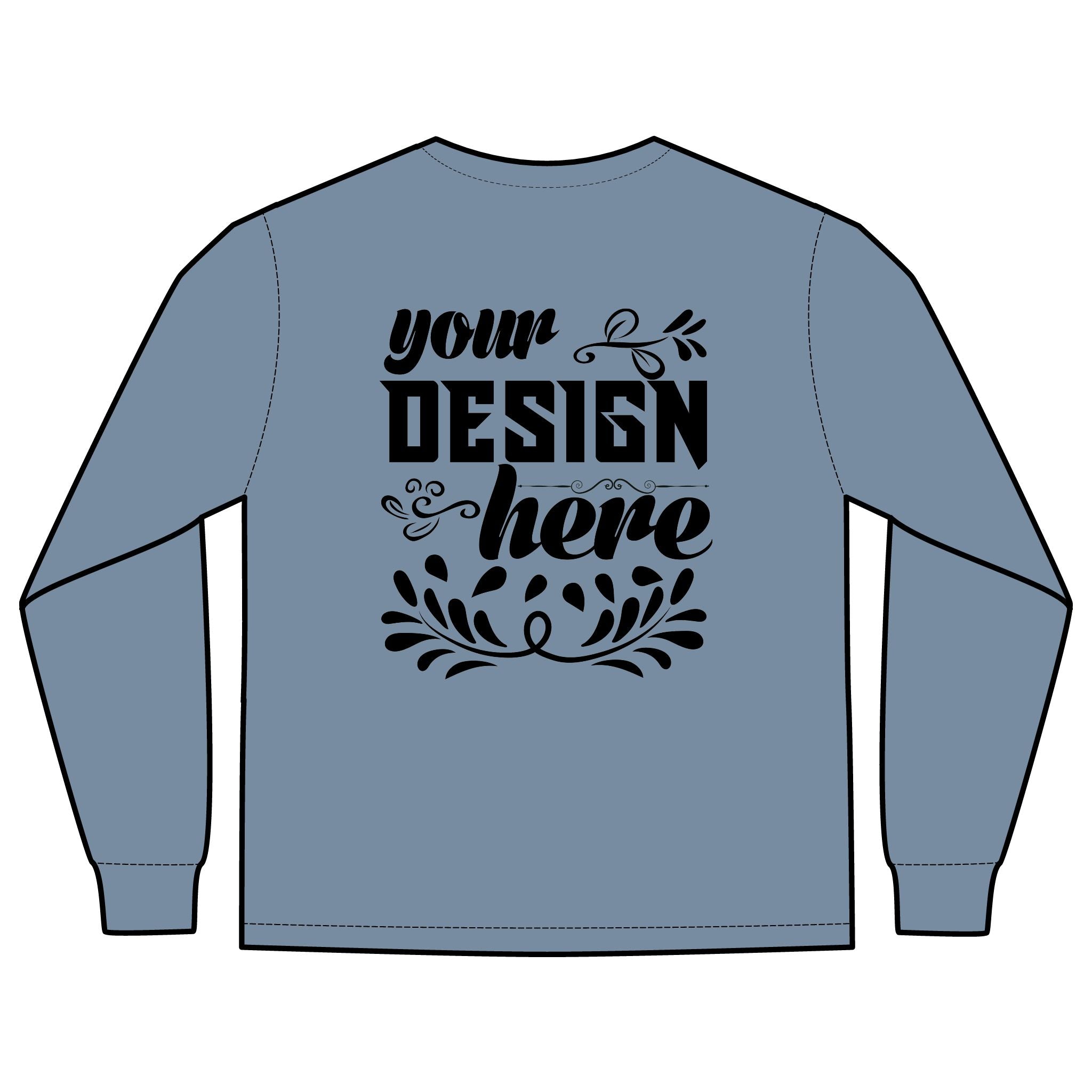 Customizable Comfort Colors 4410 Unisex Heavyweight Long Sleeve Pocket Tee