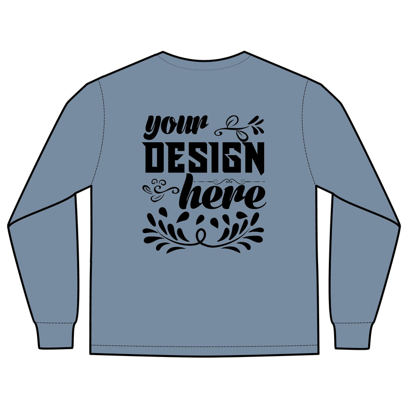 Customizable Comfort Colors 4410 Unisex Heavyweight Long Sleeve Pocket Tee