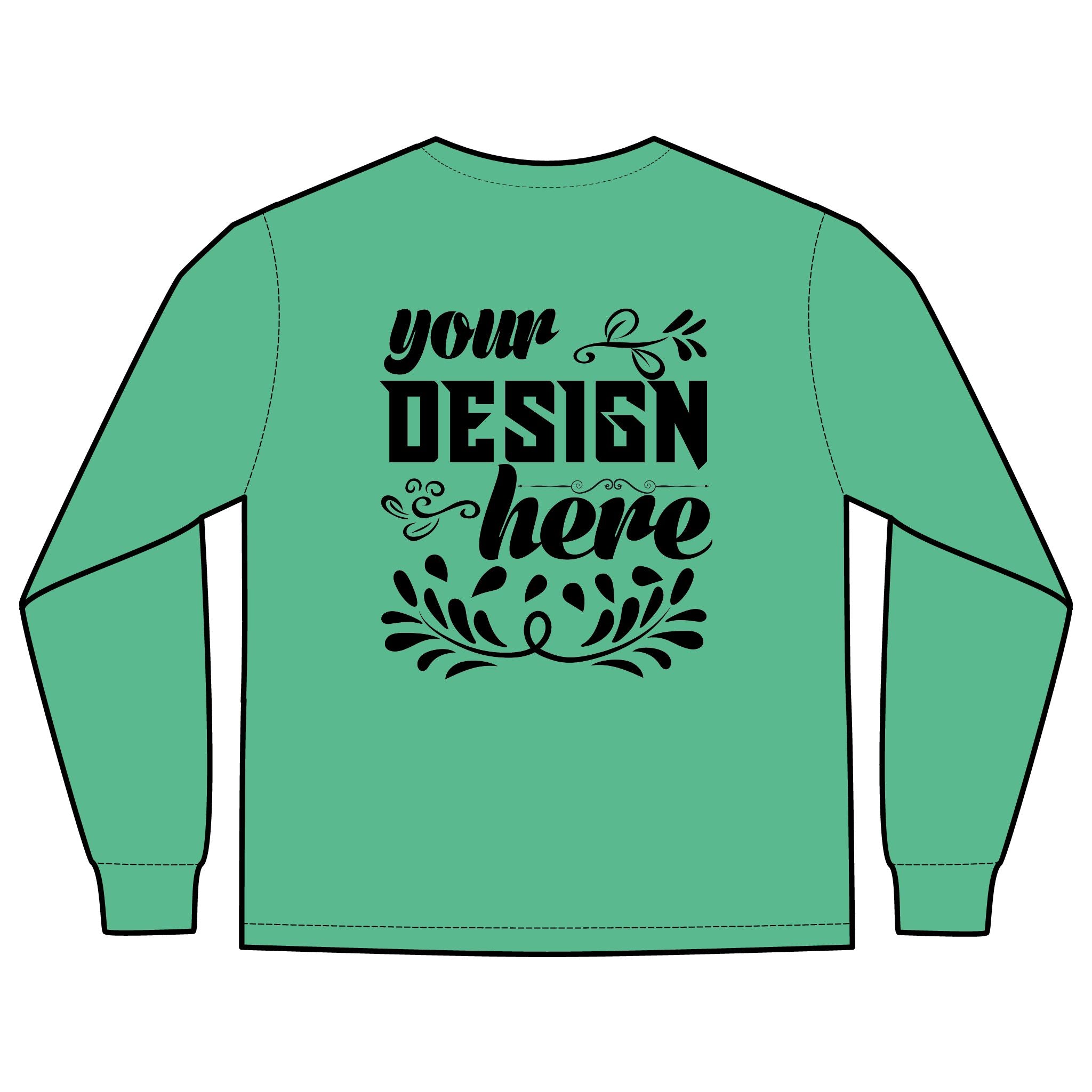 Customizable Comfort Colors 4410 Unisex Heavyweight Long Sleeve Pocket Tee