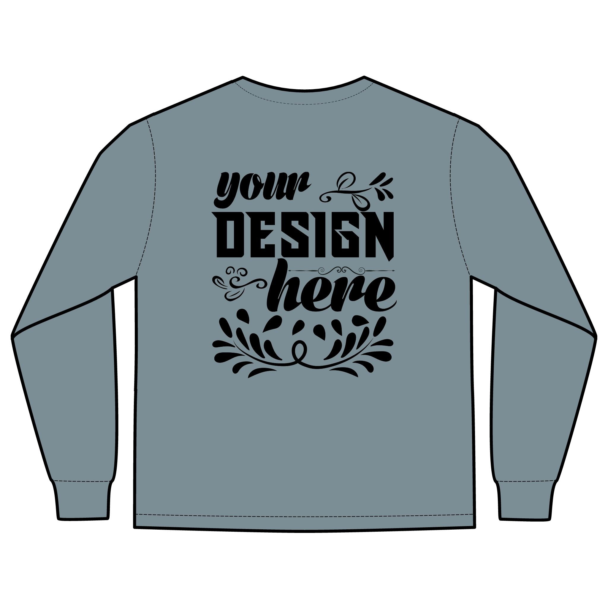 Customizable Comfort Colors 4410 Unisex Heavyweight Long Sleeve Pocket Tee