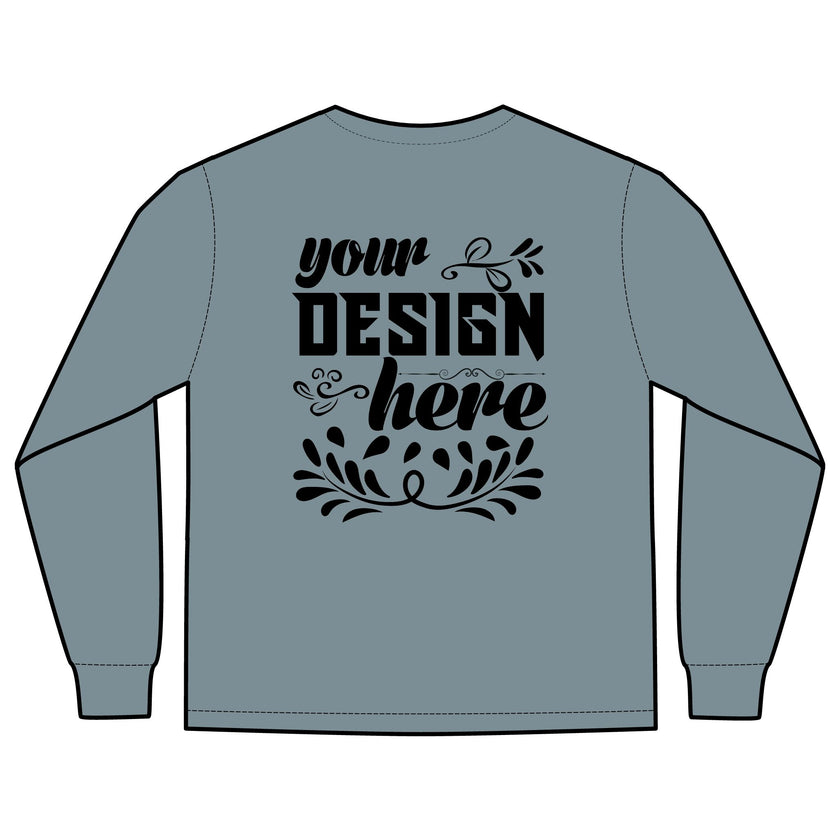 Customizable Comfort Colors 4410 Unisex Heavyweight Long Sleeve Pocket Tee