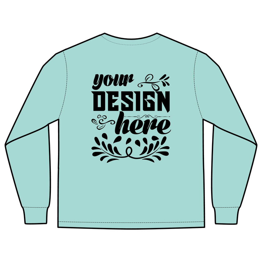 Customizable Comfort Colors 4410 Unisex Heavyweight Long Sleeve Pocket Tee