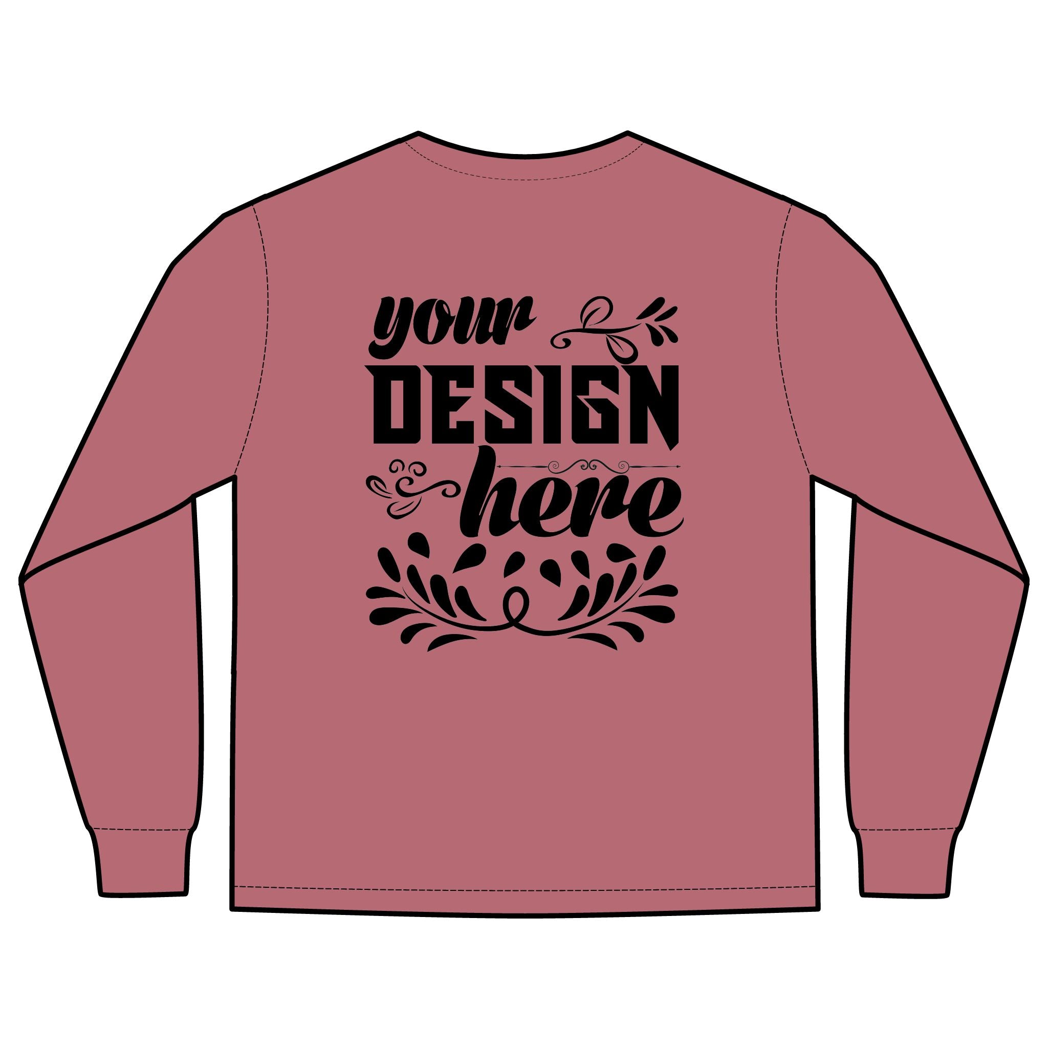 Customizable Comfort Colors 4410 Unisex Heavyweight Long Sleeve Pocket Tee