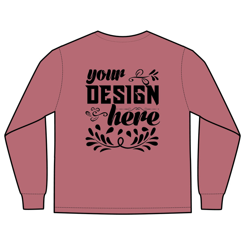 Customizable Comfort Colors 4410 Unisex Heavyweight Long Sleeve Pocket Tee