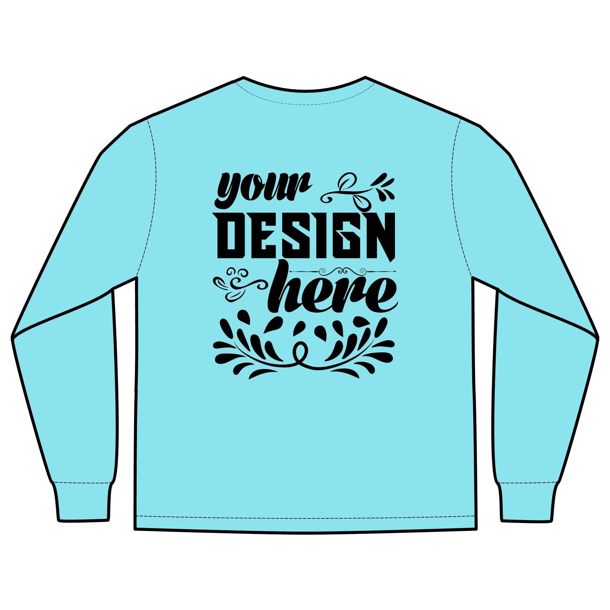 Customizable Comfort Colors 4410 Unisex Heavyweight Long Sleeve Pocket Tee