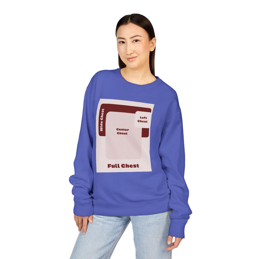 Customizable Hanes GDH400 Unisex Garment Dyed Crewneck Sweatshirt