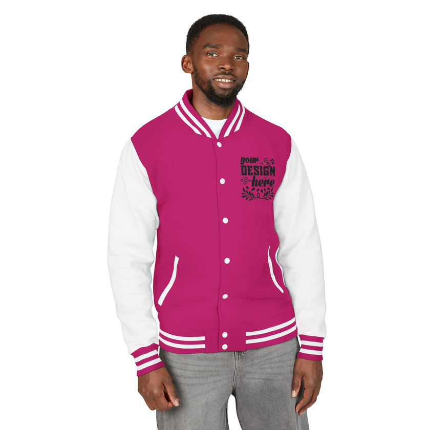 Customizable AWDis JH043 Unisex Heavyweight Letterman Jacket
