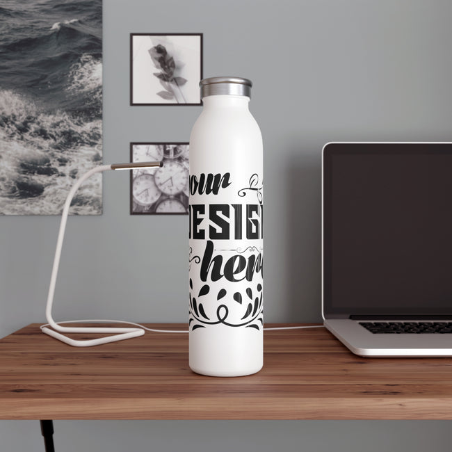 Customizable 20oz Slim Stainless Steel Vacuum Insulated Water Bottle