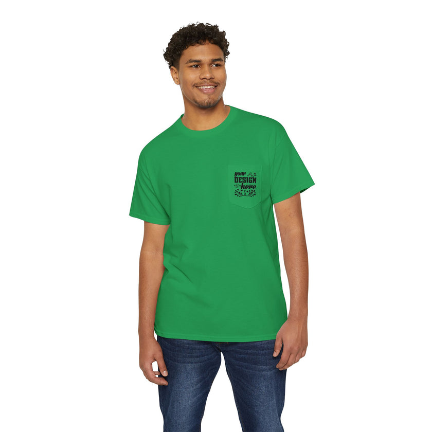 Customizable Gildan 5300 Unisex Heavy Cotton Pocket T-Shirt