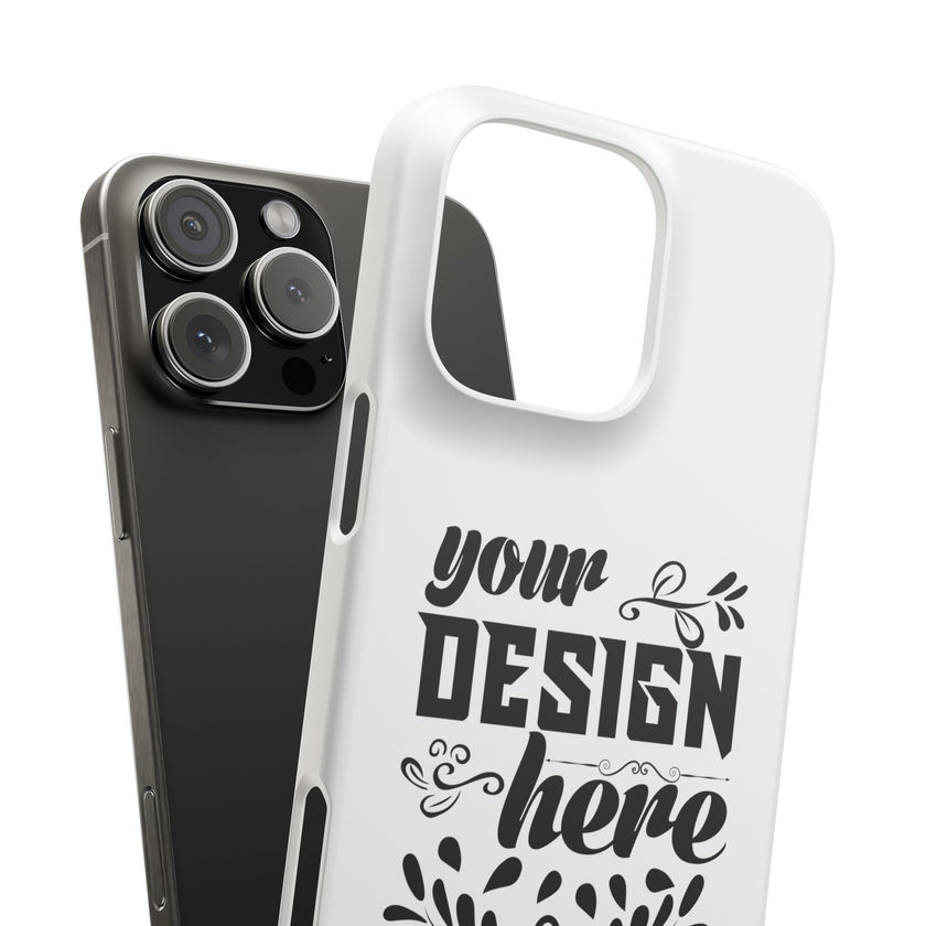 Customizable Snap Phone Case Slim Lightweight Polycarbonate Gloss Or Matte